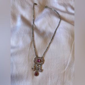 Beautiful cubic zirconia drop necklace